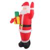 Надувная рождественская модель старика с подарочным пакетом в руке, светодиодный растущий надувной рождественский человечек для