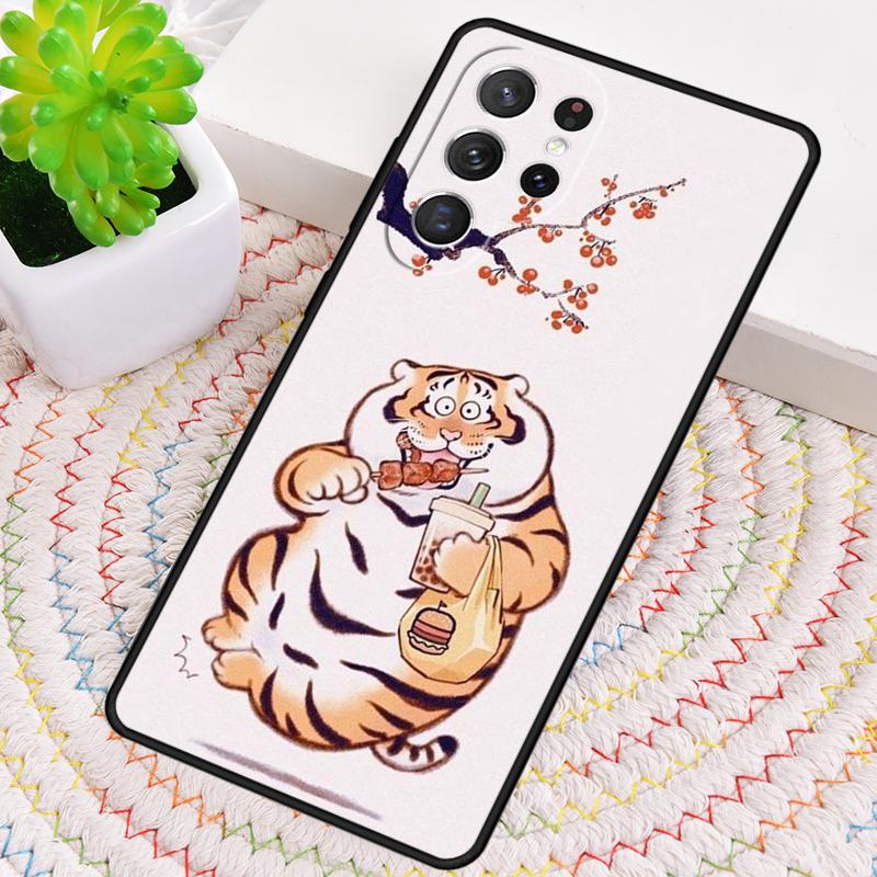 Забавный мультяшный чехол-тигр для Samsung Galaxy note 10 pro S26 Ultra S23 S24 FE S25 S21 S22 PLUS ударопрочный чехол