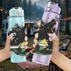 1PC Black Monster Creature 750ml sports water bottle leakproof straw lid outdoor office home