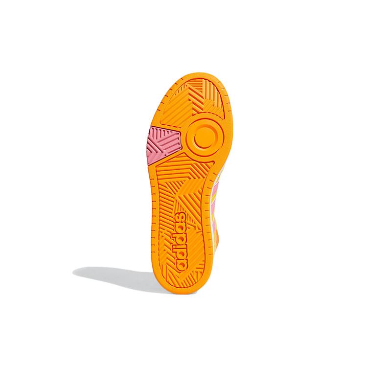 adidas Кроссовки Hoops 3.0 Mid X Улица Сезам 'Желтый Оранжевый Розовый' GX6105