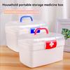 Small Family Medicine Box Plastic Portable Multi-layer Medical Student Dormitory Medicine Storage Box Storage Toolbox