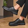 Модные нескользящие кроссовки для бизнеса и вождения, винтажный стиль, туфли оксфорды из натуральной кожи для мужчин, дизайнерские повседневные туфли на мягкой подошве