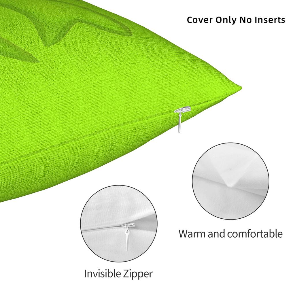 Brat Album Green Charli Xcx (2) Pillow Case Retro Trendy Pillow Cover Soft Pillowcases For Chair Sofa Home Decor