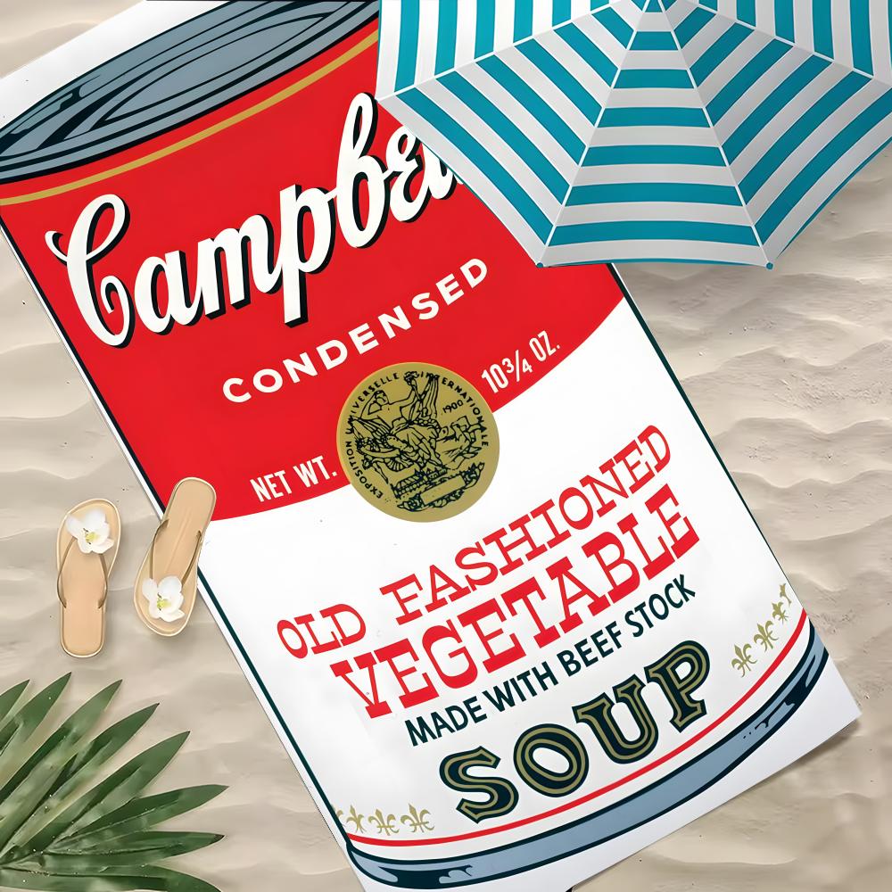 C-Campbell'S Полотенце Полиэстер Пляжное Полотенце Быстросохнущее Без Песка Полотенце Для Ванны На Лето Бассейн Путешествие Отпуск