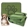 Washable Dog Pee Pad Dog Paw Print Reusable Puppy Pad with Non-Slip Backing Absorbent Leakproof Potty Training Pads for Home Travel