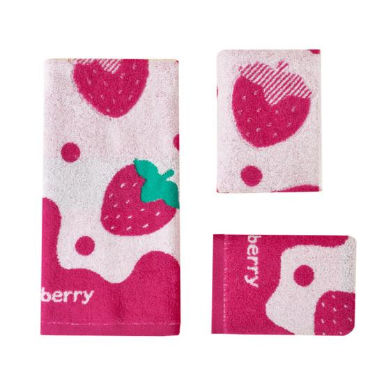 Полотенце для лица с клубничным принтом, ароматное пушистое полотенце для мытья лица, аксессуары для ванной комнаты для ежедневного использования
