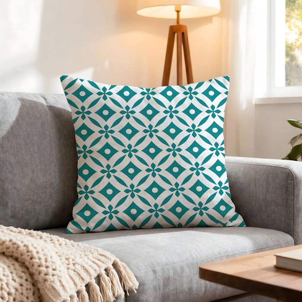 Pattern Mosaic Pattern Cushion Cover 1Pcs Decorative Covers Soft Cushion Case For Sofa Couch Decor 40X40 45X45 Pillowcases