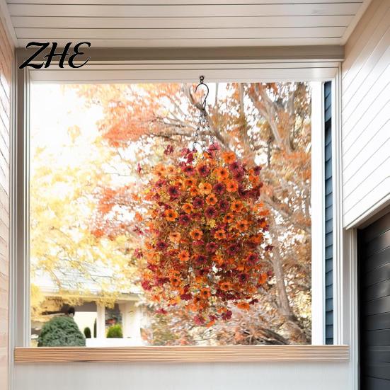 Natural Looking Foliage Artificial Hanging Fall Flower, Realistic Plastic Cascading Vines Textures Fake Lifelike Botanical Table Centerpiece