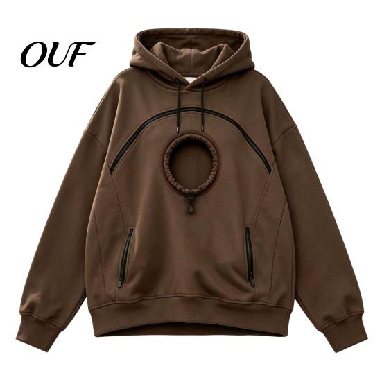 Hoodie with Pet Head Hole Women Pouch Hole, Oversized Hooded Sweatshirt Zipper Pockets, Dog Cat Carrying Pullover Top for Fall Winter Lady