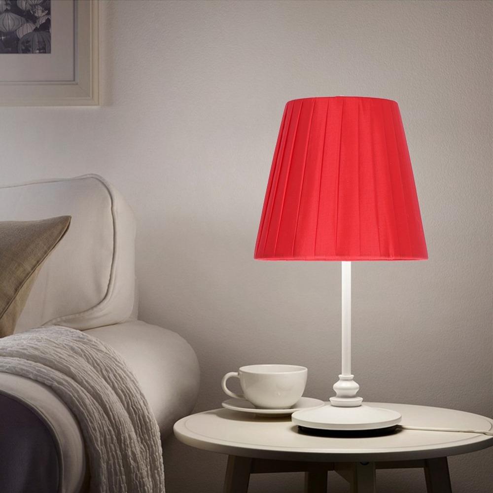 6PCS Fabric Cloth Lampshade Clip On Design Chandelier Lampshade Clip On Lamp Shade Table Lamp
