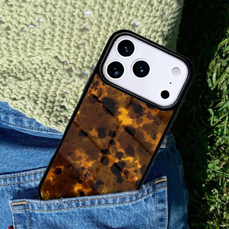 Tortoise Shell Pattern Phone Case For iPhone 17 AIR 16 Pro Max 15 14 Pro 11 12 13 Shockproof Silicone Cover