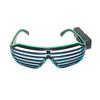 Light Up Neon Rave Glasses Flashing Shutter Glasses El Wire LED Sunglasses Glowing DJ Costumes for 80s Parties Music Festival