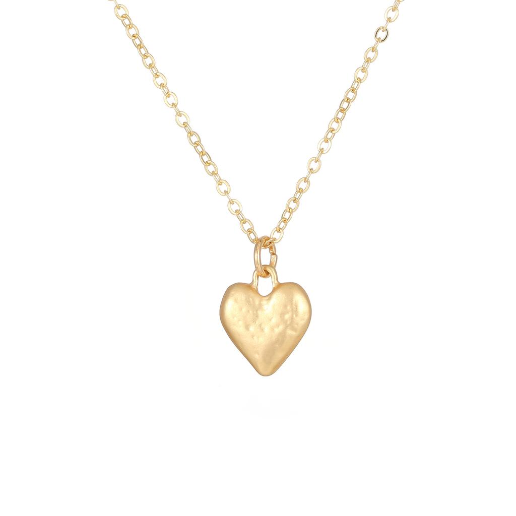 Золотая любовь маленькая подвеска, суб-золотая модная простая в форме сердца женская милая ins-ветра ожерелье