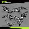 Комплект наклеек с графикой для фона мотоцикла, квадроцикла Yamaha Raptor 125 250 2008 2009 2010 2011 2012 2013 Защита, Индивидуальная настройка