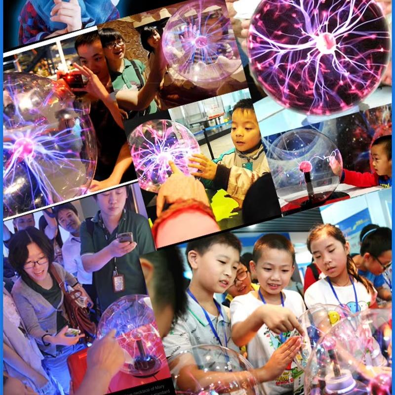 3 inch Novelty Magic Plasma Touch Sensitive Lamp Child Holiday Gift Indoor Desktop Decoration Glass Ball Night Lights