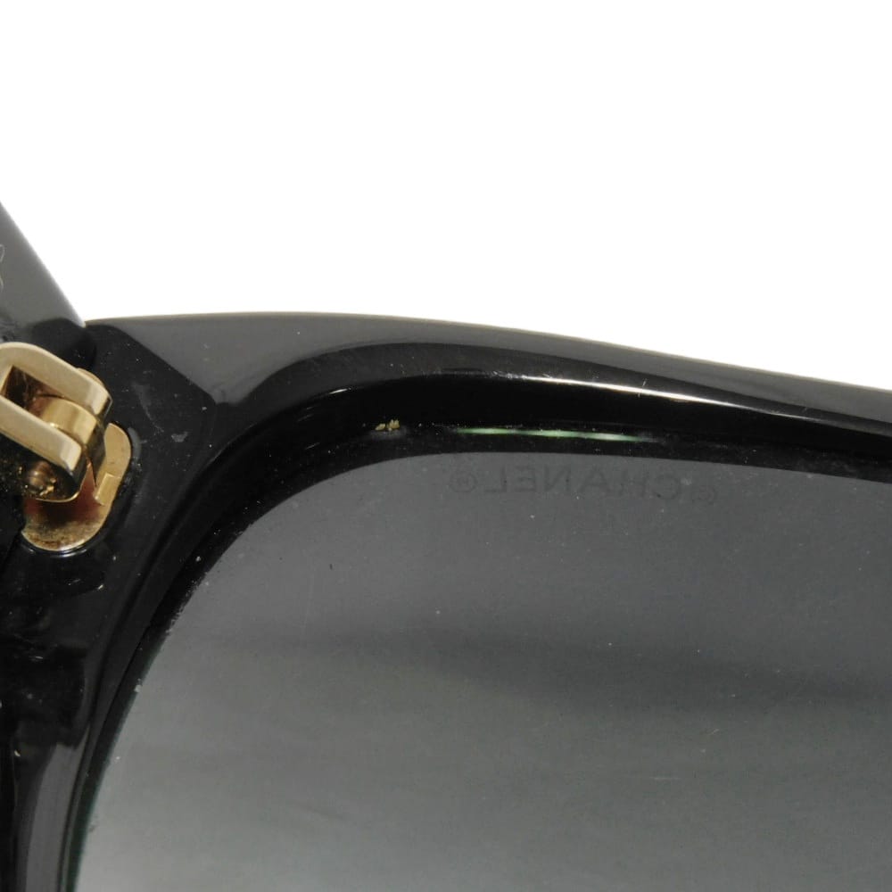 Б/у 10097 COCO Mark Очки формы бабочки 5192A c.622/3C 7968 Логотип CC Mark Ацетат Черный Женские из Японии ОРИГИНАЛ