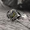 Keisha Lena, новейшее ретро кольцо ручной работы ручной работы с инкрустацией цирконием в стиле панк из нержавеющей стали для мужчин, мусульманские украшения