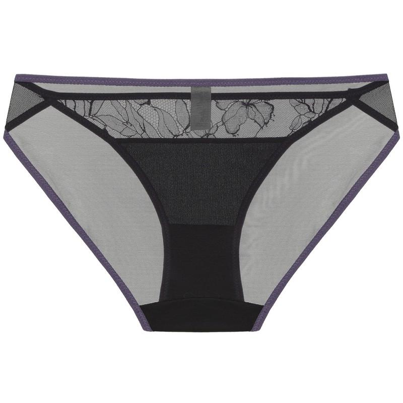 Womens Low-Waist Mesh Lace Underwear Breathable Sexy French Style Briefs With Cotton Gusset Butt Lifting Design