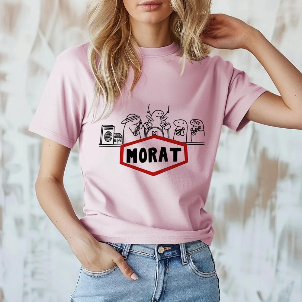 Morat Top Женская летняя повседневная свободная японская футболка для мальчиков Одежда для комиксов