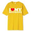 I Love My Boyfriend Clothes I Love My Girlfriend T Shirt So Please Stay Away From Me Funny BF GF Saying Quote Gift Tee Tops