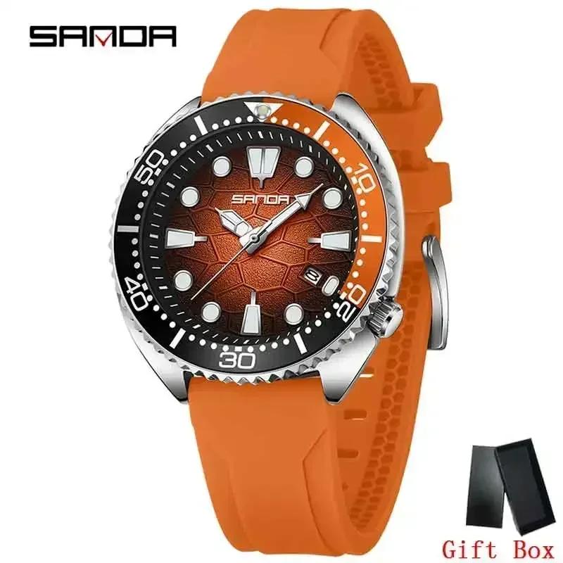 SANDA New Business Mens Watches Top Brand Luxury Quartz Watch For Men Waterproof Date Clock Sport Wristwatch Relogio Masculino