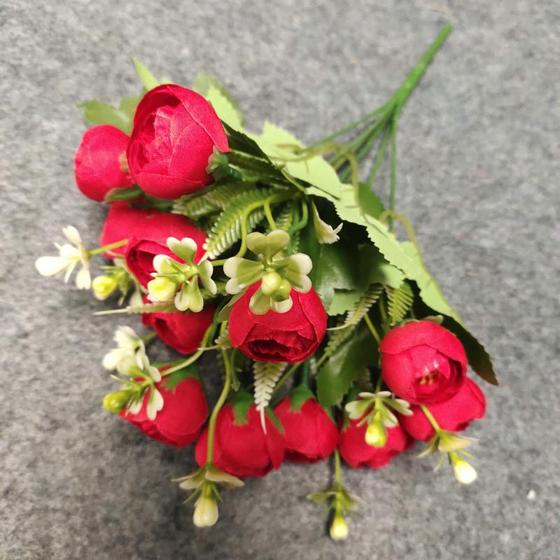 Camellia Faux Floral Arrangement Decor Silk Flowers Weddings Props Photography