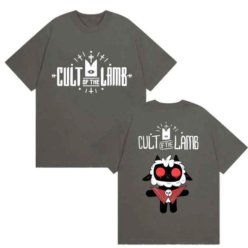 Fashion Y2k T Shirts Game Cult of The Lamb Fans Gift T Shirt Casual Loose Clothing Oversized Cotton Print Tshirt Unisex
