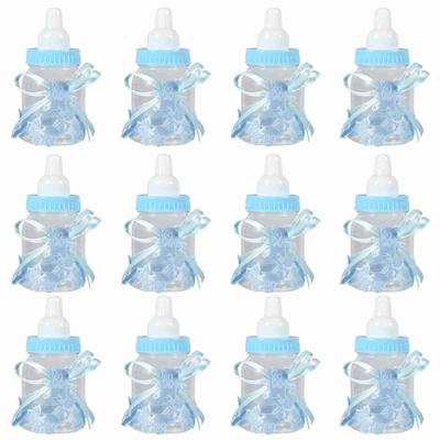Конфеты Шоколадные Бутылки Коробка Для Baby Shower Вечеринка Сувениры Подарки Украшения (12шт. Синие)
