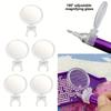 Diamond Painting Magnifying Glass 1pc Plastic White For Diamond Embroidery, Cross Stitch, Beading