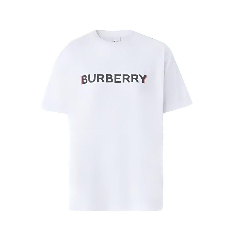 Burberry Футболки Мужские Белые С Круглым Вырезом Умеренные 80781201