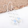 Milky Opal Gemstone Jewelry, 925 Solid Sterling Silver Earrings, Handmade Gorgeous Silver Earrings For Women, Boho Opal Earrings For Love