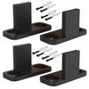 4 Pcs Barn Door Guide Adjustable Parts Sliding Floor Carbon Steel Anti Swinging Barn Door Guides Black Stabilize Barn Door