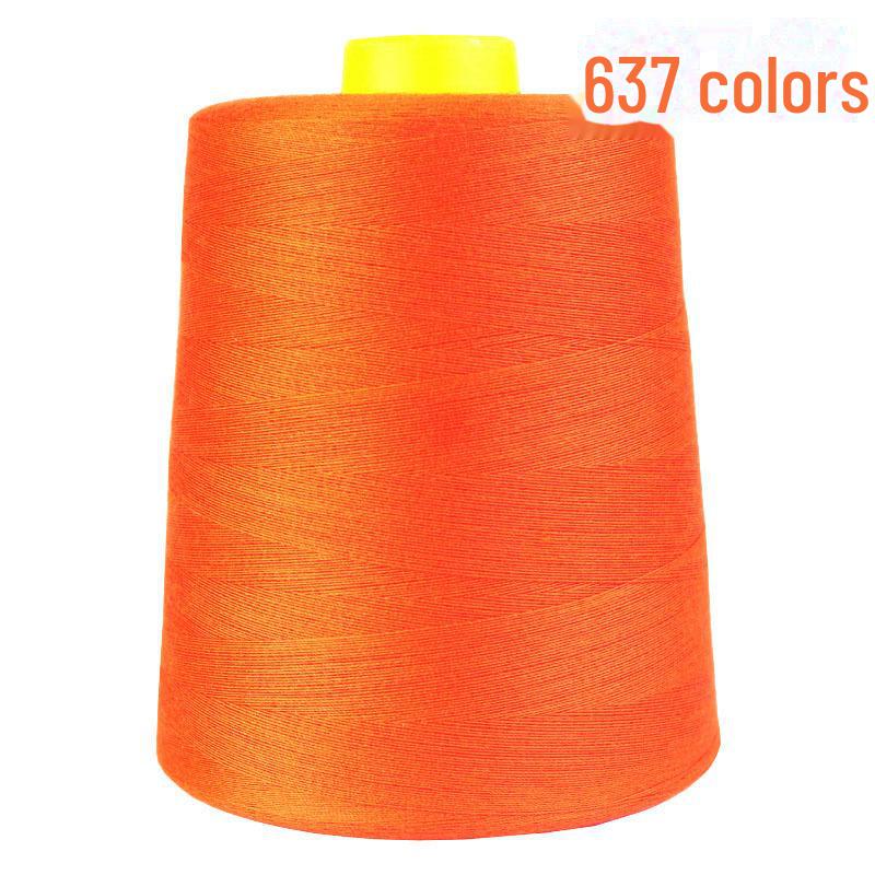 402 High-Speed Polyester Sewing Thread, 8000 Yards, Black & White for Industrial Sewing Machines