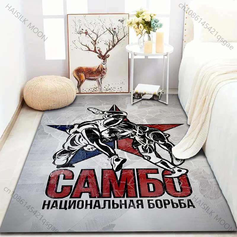 Ковер с принтом русских боевых искусств для спальни, гостиной, прикроватный, под диван, напольный мат, современный домашний декор, коврик, роскошный подарок