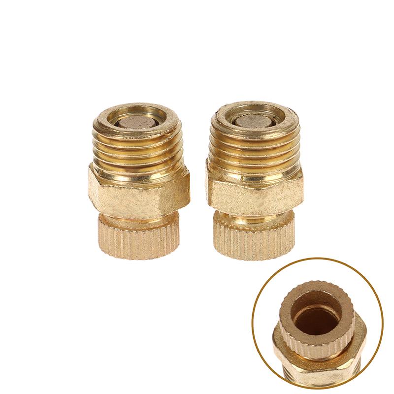 2Pcs Hardware Accessories Small Air Pump Accessories Silent Air Compressor Drain Valve Screw Copper Hand Tools