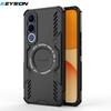KEYSION Hollow Heat Dissipation Case for VIVO V70 FE Soft Silicone+PC Magnetic Cooling Shockproof Phone Cover for VIVO V70 FE 5G