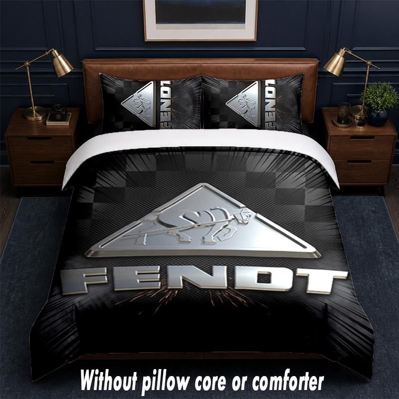Fendt Design Bed Bedding Set 1 Duvet Cover + 2 Pillowcases Soft Breathable Household Bed Linens
