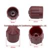 Pure Copper Car A/C Valve Stem Core Cap for High & Low Pressure Nozzles - European Models