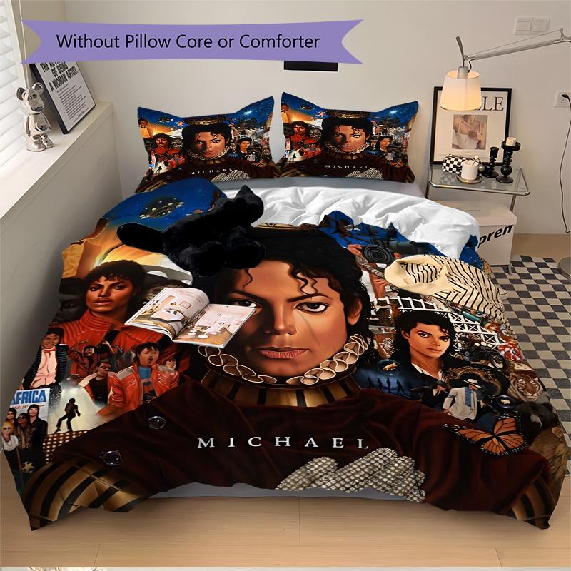 Michael Jackson'S Artistic Journey Print 3Pcs Bedding Setduvet Cover With 2 Bedropillowcase Home Birthday Gift