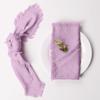 Sub-Cotton Linen Napkin with Tassels for Elegant Dining & Photography Decor
