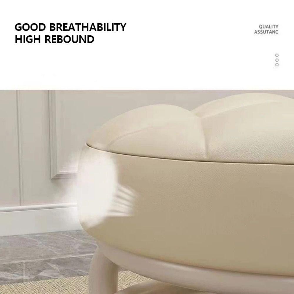 Вращающийся стул на роликах из искусственной кожи, водонепроницаемый стул на роликах, круглый стул с колесами, СПА