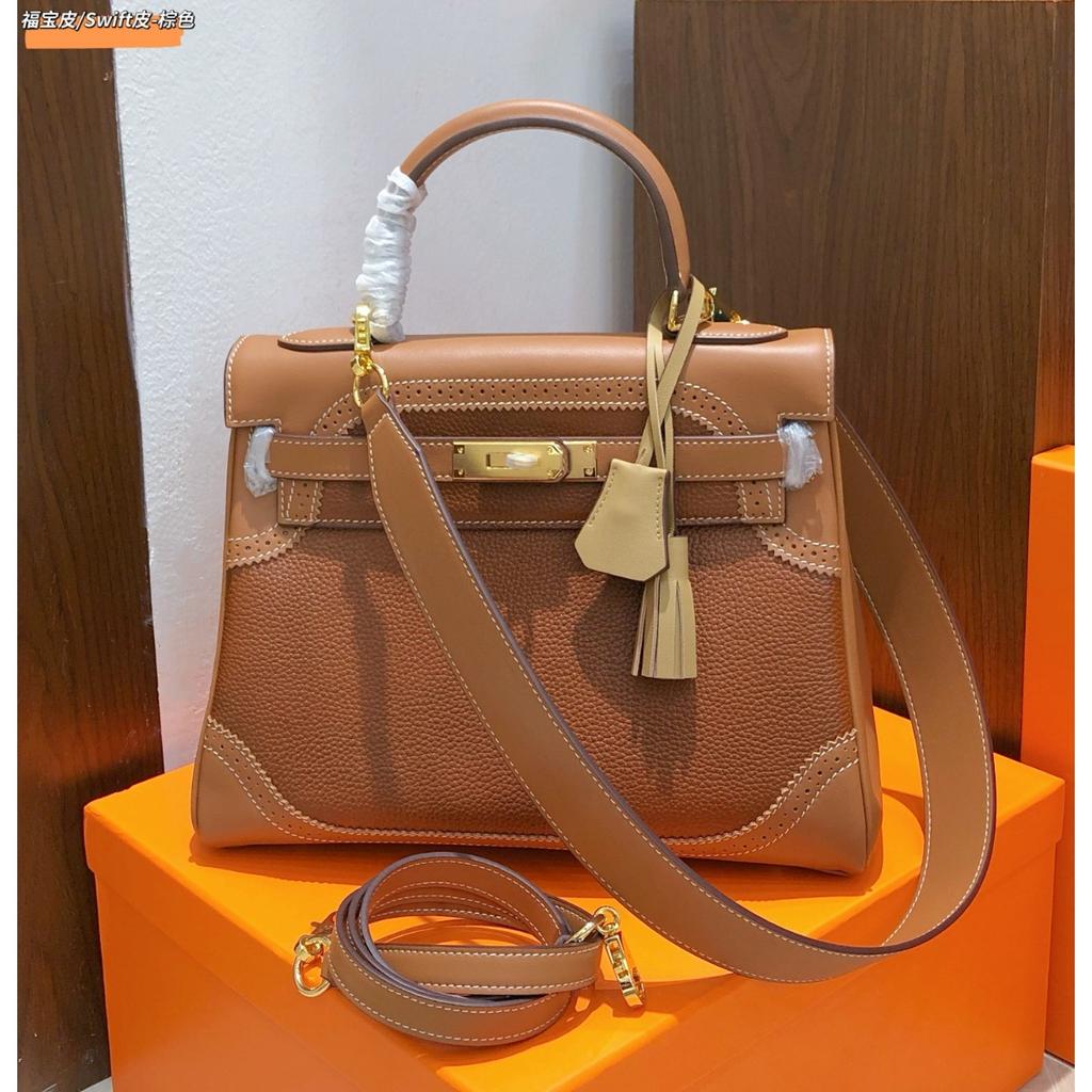 Европейский и американский ретро Fubao кожаный Keli сумка широкий плечевой ремень кожаная сумка-тоут женская мода повседневный замок одна плечевая сумка-мессенджер