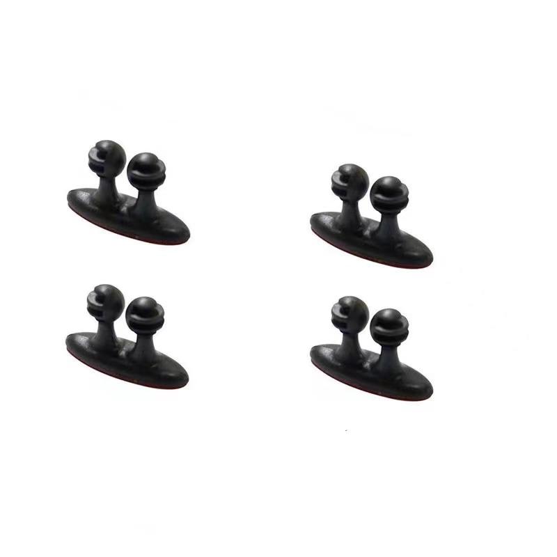 4PCS Car Charging Data Cable Clamp, Cable Buckle, Office Network Cable Stabilizer, Car Cable Clamp
