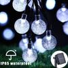 Waterproof Solar Crystal Ball String Lights 20/30/50/100 LEDs 8 Modes for Outdoor Garden Wedding Christmas Party Decoration
