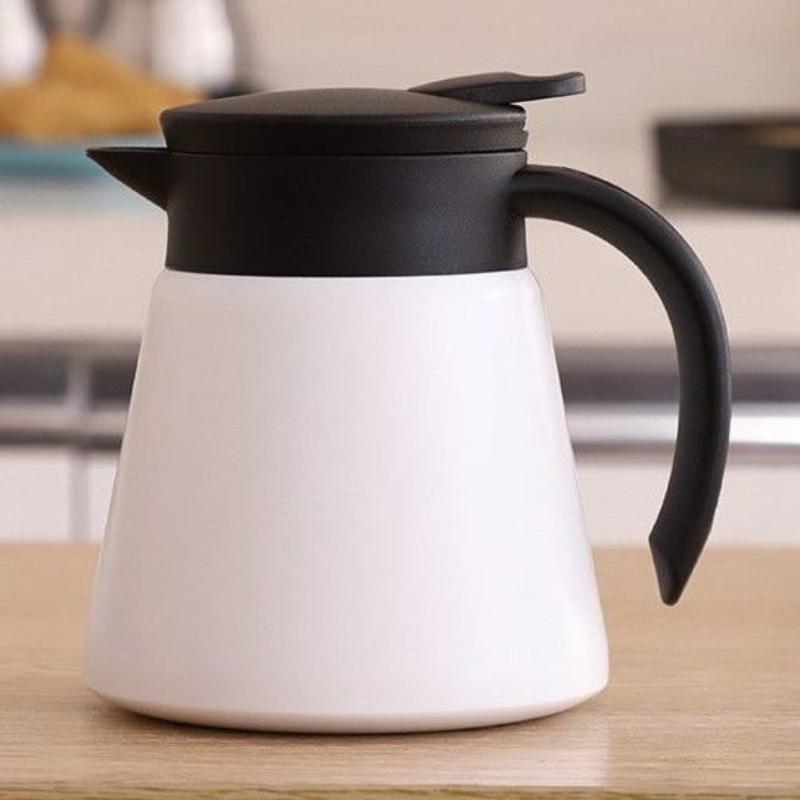 Кастрюля с двухслойной изоляцией из нержавеющей стали 304, европейский кофейник для офиса и дома, чайник