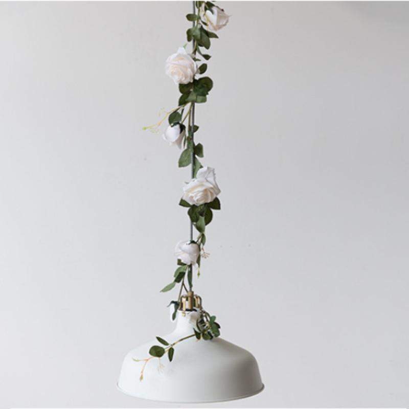 Искусственная розовая цветочная лоза 180 см, искусственная розовая гирлянда, шелковые цветы, свадебный декор, фон для вечеринки, арка, цветочная гирлянда для домашнего подвесного декора, 1 шт.