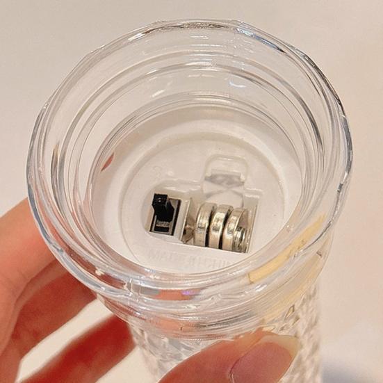 LED Candle Lights Romantic Rose Shadow Flameless LED Candles Battery Operated Pillar Lamp for Valentines Wedding Decorations Home