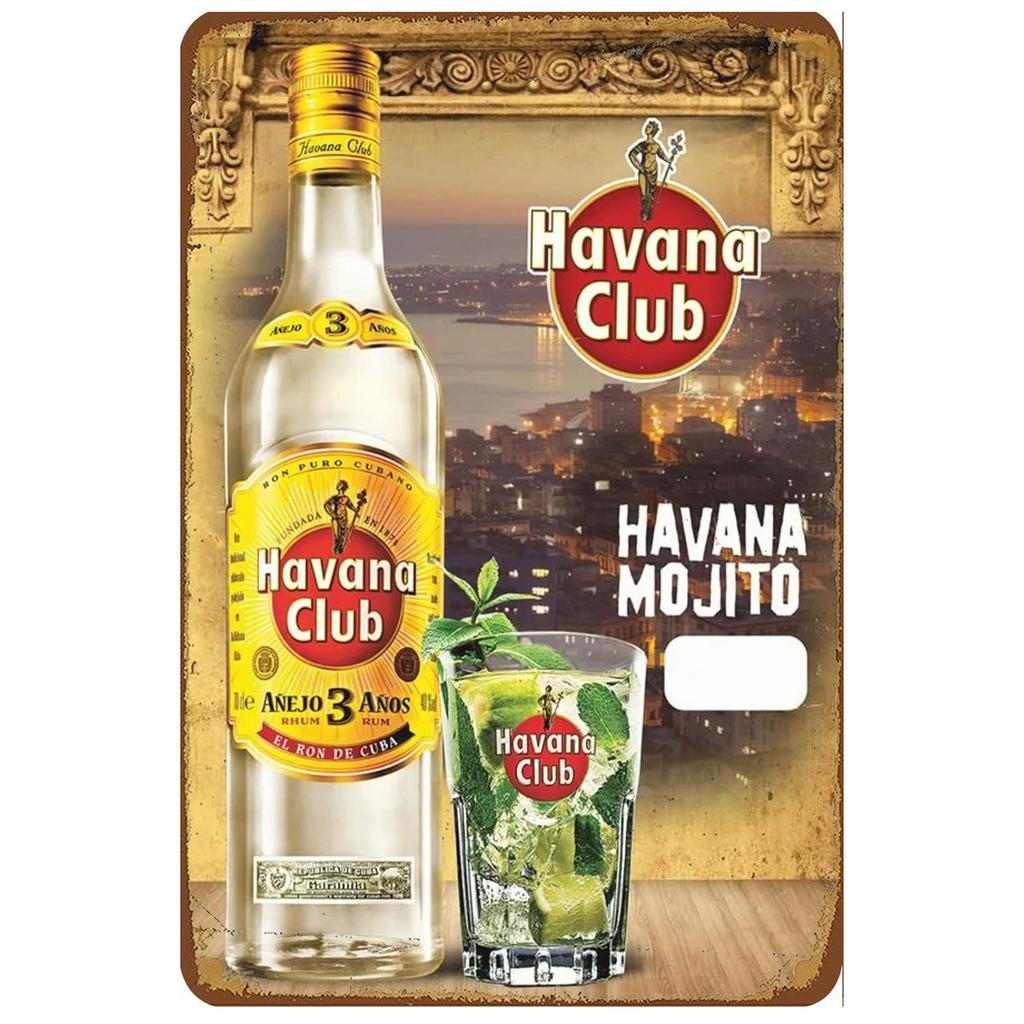 Металлические таблички Havana Club, настенное украшение, винтажные художественные постеры, железная живопись для мужской пещеры, дома, кафе, сада, клуба, бара, паба