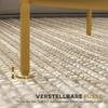 Side Table, Modern Design, 2 Tiers, diameter 60x43H cm, Gold Tone