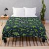Cartoon Dinosaur Throw Blanket Soft Lightweight Durable Cozy Bed Couch Travelling Camping Blanket Plush for Kids Teen Adult